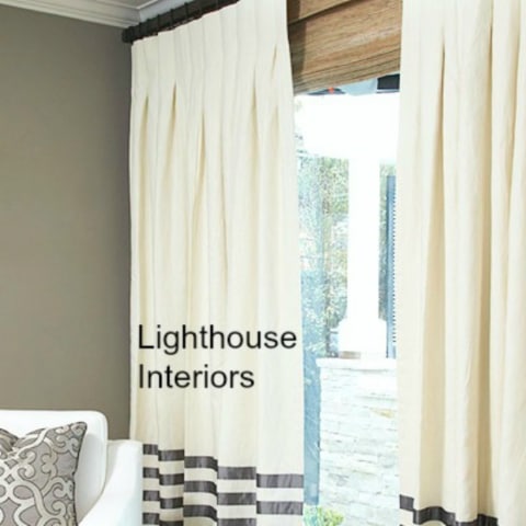 Inverted Pleat Curtains custom made curtains
