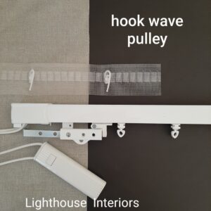 wave-hook-track-and-pulley pulley for premium rails